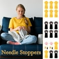 thumbnail image 5 of ZHXXCUM 6pcs Cat Paw Knitting Needle Stoppers, Silicone Cute Knitting Needle Point Cap Protectors Stitch Stoppers Needle Tip Covers Knitting Accessories for Size 11-17 (0.31-0.5 Inch) Needles, 5 of 7