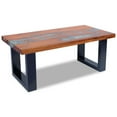 thumbnail image 3 of vidaXL Coffee Table Teak Resin 100x50 cm, 3 of 5