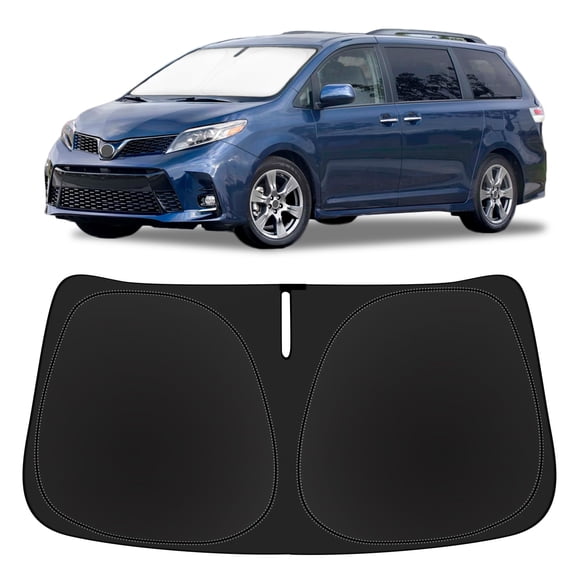 Sombra Retráctil para Parabrisas SLOGENTO Ajuste Personalizado Toyota Sienna 2011-2020