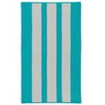 thumbnail image 1 of Colonial Mills Rug EV37R096X120S Everglades Vertical Stripe Braided Area Rug  Turquoise - 8 x 10 ft., 1 of 1