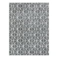 thumbnail image 3 of Unique Loom Matrix Trellis Collection Area Rug - Geometric (9' x 12' 2" Rectangle Gray/Ivory), 3 of 7