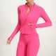 thumbnail image 1 of Chaqueta deportiva de manga larga cálida de invierno para mujer, camiseta de yoga con cremallera para fitness, ropa deportiva para gimnasio, abrigos para correr, ropa de entrenamiento para mujer, 1 of 5