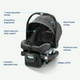 thumbnail image 6 of Graco SnugRide DLX Infant Car Seat ft. Load Leg Technology, Astaire, Black, 6 of 9