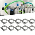 thumbnail image 4 of Hose Clamp, Rustproof  Pipe Clamps 10Pcs Appearance Galvanized  For Petrochemical For Industrial For Automotive 52-55mm, 4 of 8
