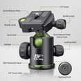 thumbnail image 1 of BAFANG Ball head,Plate Bubble Level Ball Head Monopod Slider Max. Level Head Monopod Quick Release Plate With 1/4 Inch Head With 1/4 Head Monopod Slider Release Plate Bubble 1/4 Inch Quick Ballhead, 1 of 5