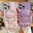 thumbnail image 2 of Funda De Teléfono De Hello Kitty Para HUAWEI Y6P Y7 2019 Y7A Y9A Y7 PRO 2019 Y9S Y9 PRIME 2019 P30 LITE HONOR 8X NOVA 7i Espejo De Maquillaje De Lujo Soporte De Silicona Suave Gao Jiahui unisex, 2 of 2