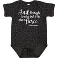 thumbnail image 3 of Inktastic Though She Be but Little She is Fierce Quote Shakespeare Girls Baby Bodysuit, 3 of 5