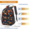 thumbnail image 3 of Pioneer Flower Floral Print Pattern 17" School Backpacks for Teens,Waterproof Oxford Fabric,S-Shape Padded Straps for School,Travel,Hiking,Camping, 3 of 6