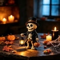 thumbnail image 3 of DVKOVI Halloween Resin Carrying Lamp Ghost Figurine Sculpture Night Light for Home Tiered Tray Tabletop Decor, 3 of 4