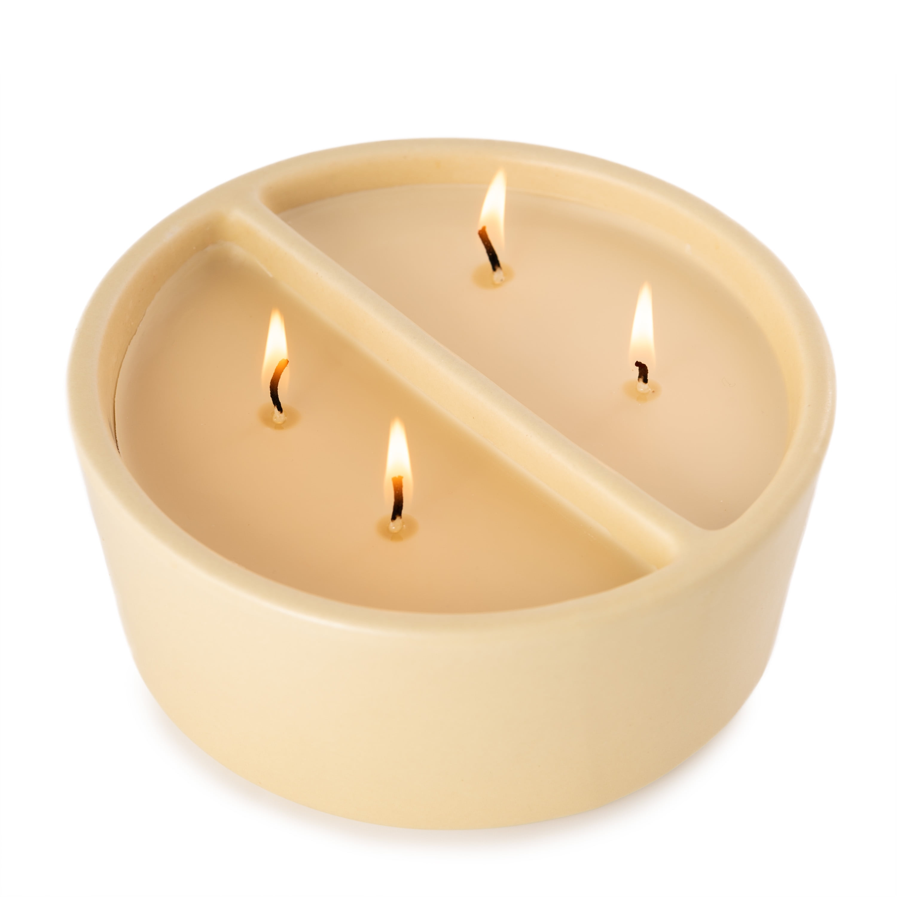 Better Homes & Gardens 16oz Sandcastle & Warm Sunshine Duo Scented Ceramic Dish Candle