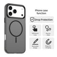 thumbnail image 2 of Allytechgroup for Apple iPhone 15 Pro Max Protective Case, [Compatible with Magsafe] Magnetic Back Cover PC+TPU Anti-Scratch Shock-Absorbent Anti-Fingerprint Matte Lightweight Non-Slip, Black, 2 of 7