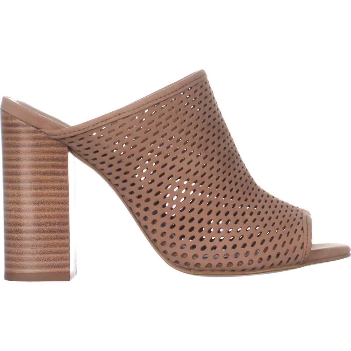 Womens Aldo Thiasa Peep Toe Mule Pumps Cognac