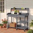 thumbnail image 6 of Renwick Garden Potting Bench with Basin & Drawer, Gray, 6 of 8