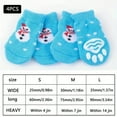 thumbnail image 1 of 4PCS Pet Paw Protection Dog Socks For Pet Dog Small Cat Non-slip Pet Socks Christmas Gift Pattern, 1 of 5