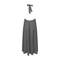 thumbnail image 6 of Taqqpue Women Summer Casual Sleeveless Maxi Dress 2026 Crewneck Loose Beach Travel Vacation Long Sundress Solid Color Plus Size Halter Dress for Women, 6 of 8