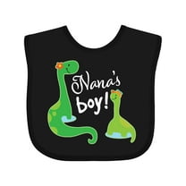 Inktastic Nanas Boy Grandson Dinosaur Boys Baby Bib