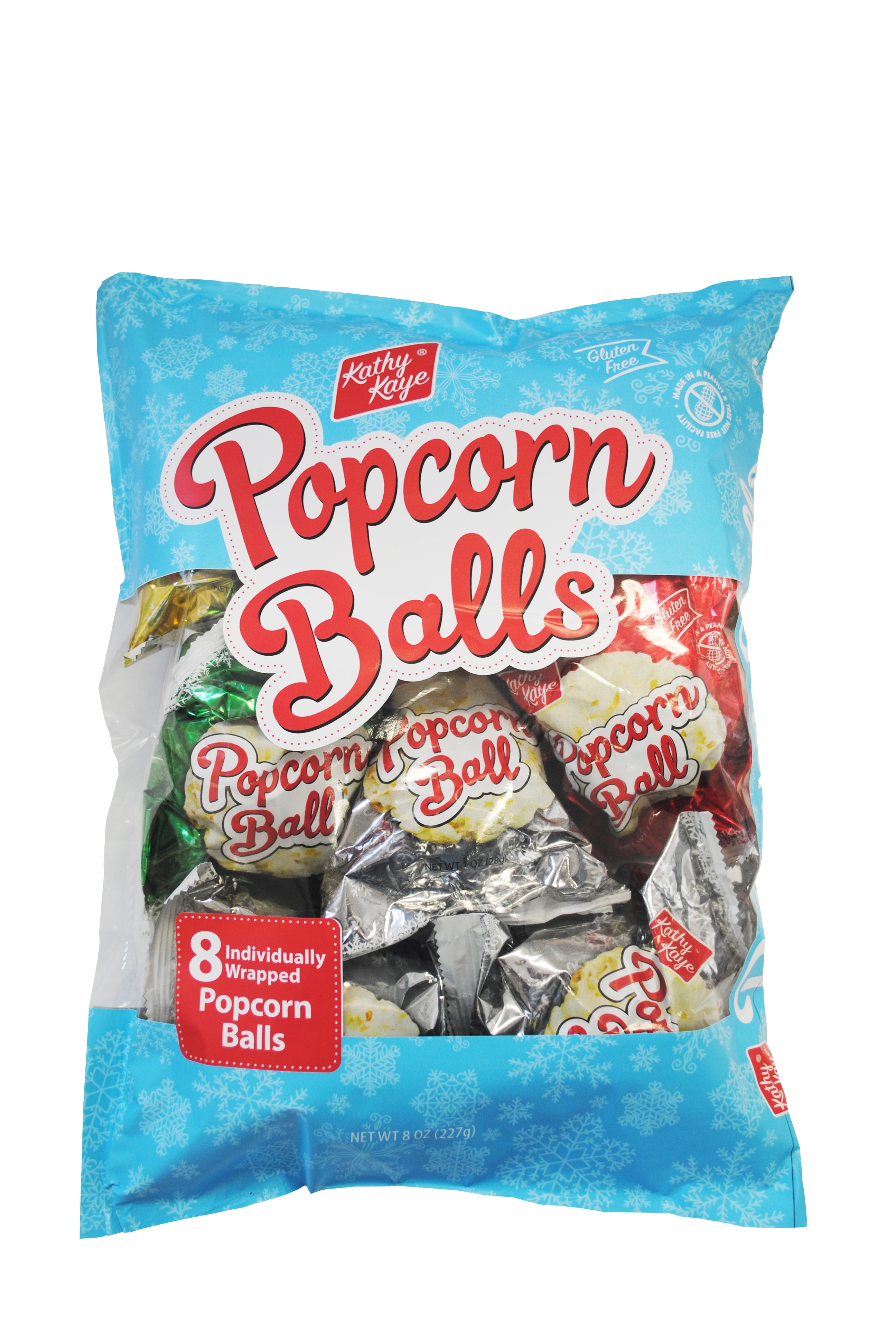 Kathy Kaye Christmas Popcorn Balls 8 Count Bag
