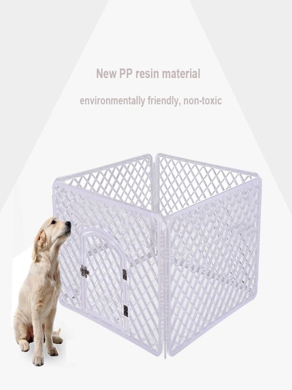 4Panel Pet Pen Dog Fence Dog Cage Small And Medium Dogs PP Resin Fence Protect
