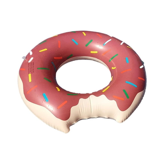 Inflatable Swimming Ring - Durable Thickened PVC Pool Float - Large Inflatable Pool Float for Adults - Classic Striped Swim Rings Swimming Pool Tubes for Teens Summer Beach Themed Party - Color A