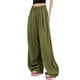 thumbnail image 2 of Lucakuins, pantalones de traje de pierna ancha para mujer, pantalones sueltos casuales elásticos de Color sólido para el trabajo, ropa de calle de oficina Lucakuins  moda, 2 of 8