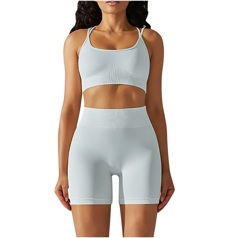 Lolmot Workout Sets for Women 2 Piece Outfits High Waist Yoga