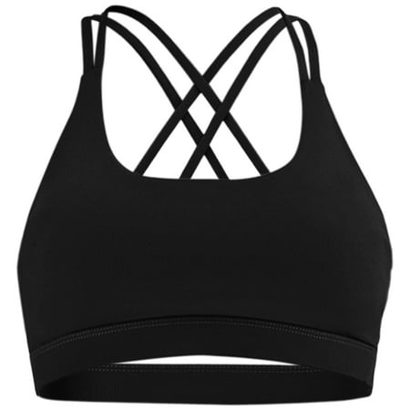 

Womens Sports Bras Shockproof Underwear Thin Strap Vest Fitness Running Yoga Tops