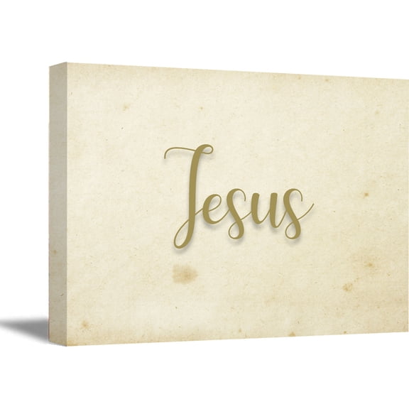 Awkward Styles Jesus Canvas Printed Art Christian Belief Decor Inspirational Quotes Wall Decor Jesus Calligraphy Wall Art Religious Gifts for New Home Inspirational Wall Art Artwork for the Office