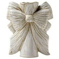 thumbnail image 1 of Florero de cerámica blanco con lazo for decoración del hogar, floreros únicos estilo Boho for flores, 1 of 7