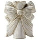 thumbnail image 1 of Florero de cerámica blanco con lazo for decoración del hogar, floreros únicos estilo Boho for flores, 1 of 7
