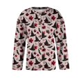 thumbnail image 4 of CONZONE Halloween Womens Cardigan Graphic Open Front Knit Cardigan Sweaters for Women Button Down Long Sleeve Fall Winter Outwear Coat, 4 of 5