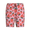 thumbnail image 4 of Wukai Cartoon Strawberry Men’s Short Pajama Pants With Pockets Soft Sleep Pj Shorts for Men-3X-Large, 4 of 6