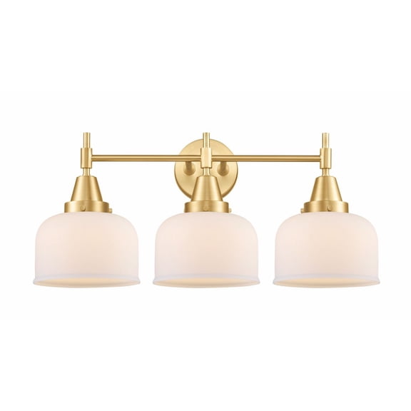447-3W-SG-G71-Innovations Lighting-Caden - 3 Light Bath Vanity-11 Inches Tall and 26 Inches Wide-Satin Gold Finish-Matte White Glass Color