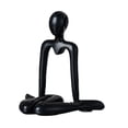 thumbnail image 3 of WLPZXP Thinker Abstract Sculpture Figure Statue Collection Decorative Figurine Tabletop Black, 3 of 9