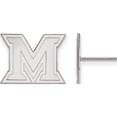 thumbnail image 1 of Sterling Silver Rh-Plated Logoart Miami University Small Post Earrings (12 X 16) Made In United States ss008mu, 1 of 5