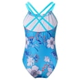 thumbnail image 2 of MSemis Kids Girls' Floral Printed One Piece Swimsuits, 2 of 3
