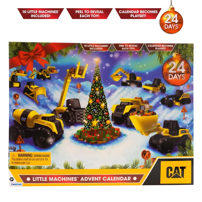 CATERPILLAR ミニカー 4台セット Funrise CAT Little Machines 2023 Advent Calendar, 24 Surprises