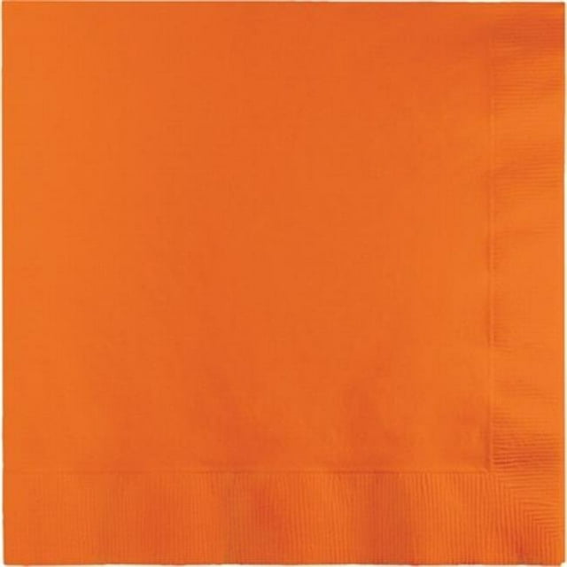 Group Beverage Napkins, Orange - 20 per Case - Case of 12