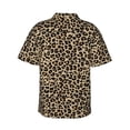 thumbnail image 4 of Xecao Leopard Print-1 print Hawaiian shirt - a stylish short-sleeve button-down for men, perfect for casual beach and tropical outings., 4 of 9