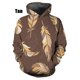 thumbnail image 4 of Sudadera con capucha para hombre, con estampado 3D de plumas, con estampado gráfico, para hombre y mujer, estilo informal, a la moda, con estampado completo, para uso urbano, 4 of 5