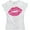 White, variant on A Beautiful Glitters Lips Image Short Sleeve Women's Gift T-Shirt