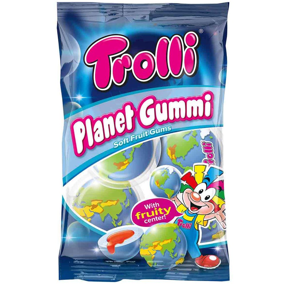 Trolli Gum (75g) pack of 2 Foamed Sugar Gumdrops with fruity filling