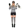 thumbnail image 5 of Joyfy Adult Women Robber Costume, Bank Robber Costume Woman for Halloween Costume and Party Cosplay for Fun, 5 of 8