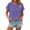 Purples-shirts, variant on Aezemi Women Pullover Button Shirts Round Neck Short Sleeve Fashion Comfy Summer Tees Trendy Outdoor Soft Tunic All Match Undershirts Tops XL