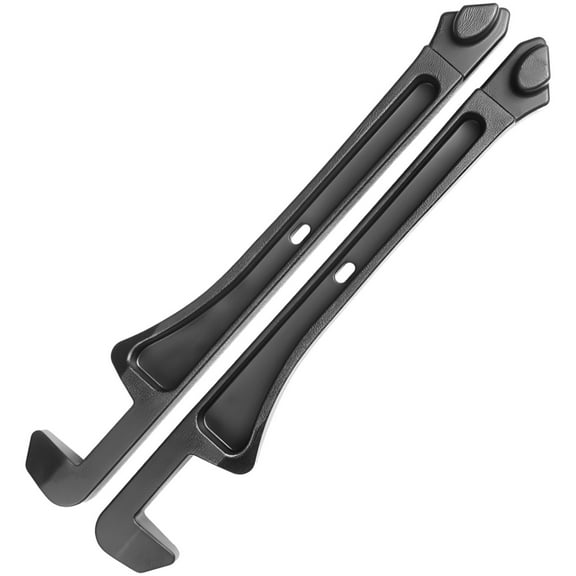 2PCS Car Seat Gap Filler with Hooks, Seat Gap Filler for Car, Black PU Leather, Prevents Items from Falling, Universal Fit for Most Vehicles