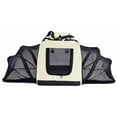 thumbnail image 2 of Pet Life ® 'Hounda Accordion' Metal Framed Soft-Folding Collapsible Dual-Sided Expandable Pet Dog Crate, 2 of 6