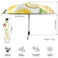 thumbnail image 3 of FORMRS Travel Umbrella Folding Auto Open Close Windproof Rain UV Protection, Candy Lemon, 3 of 8