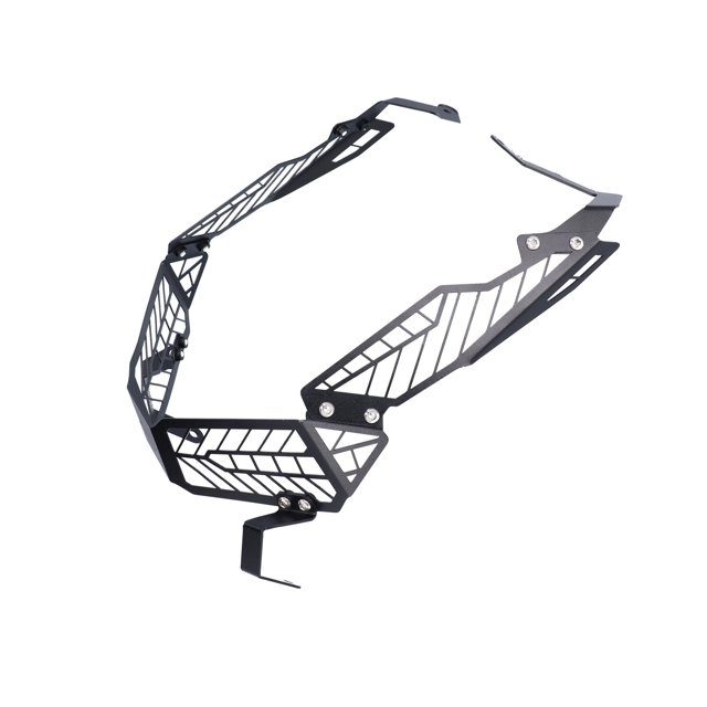 Front Headlight Protector, Motorcycle Headlamp Guard Black Aluminum Alloy Rustproof Anticorrosion Replacement for ADV150 2019-2021 for Refit