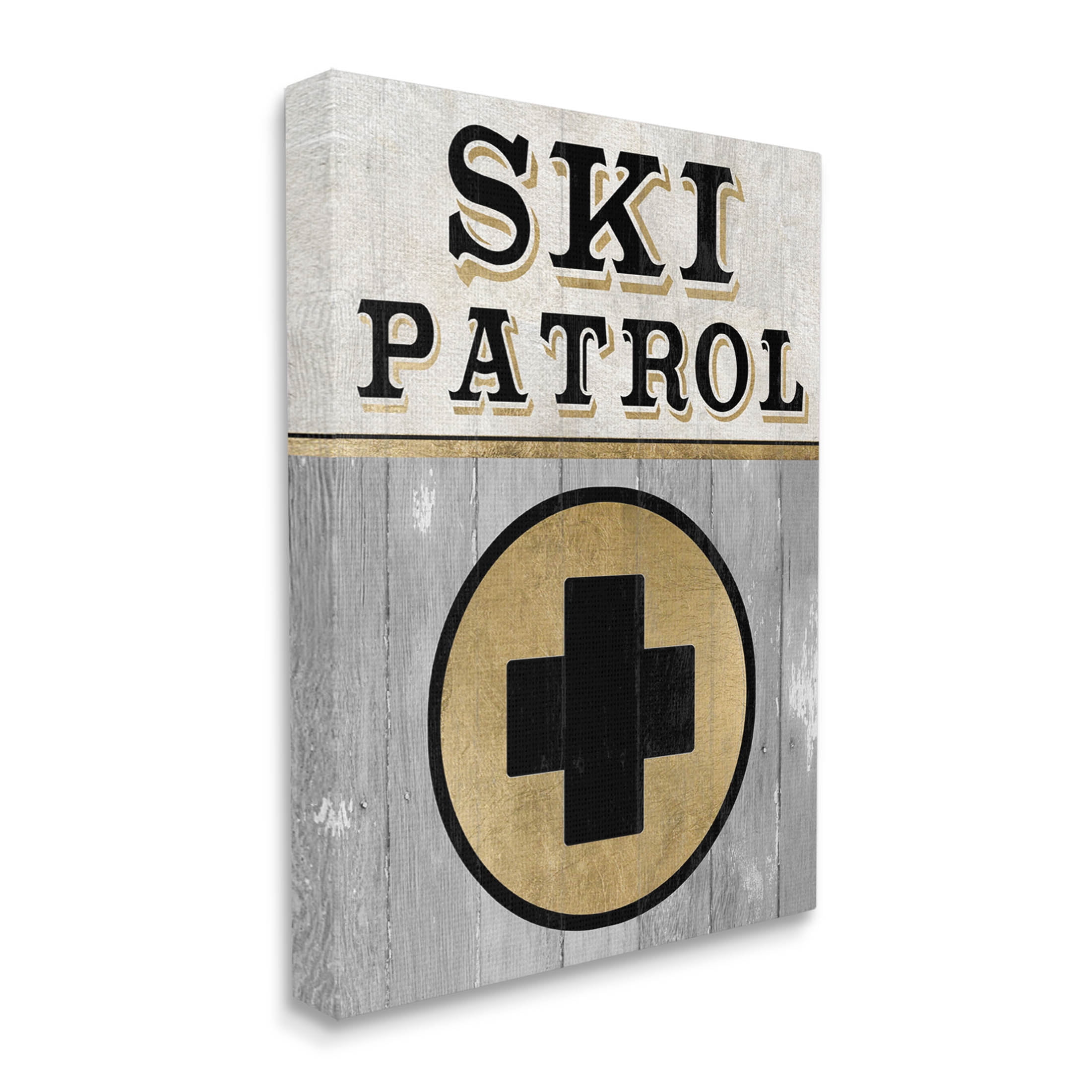 Stupell Industries Ski Patrol Medical Skiing Graphic Art Gallery Wrapped Canvas Print Wall Art, Design by Livi Finn