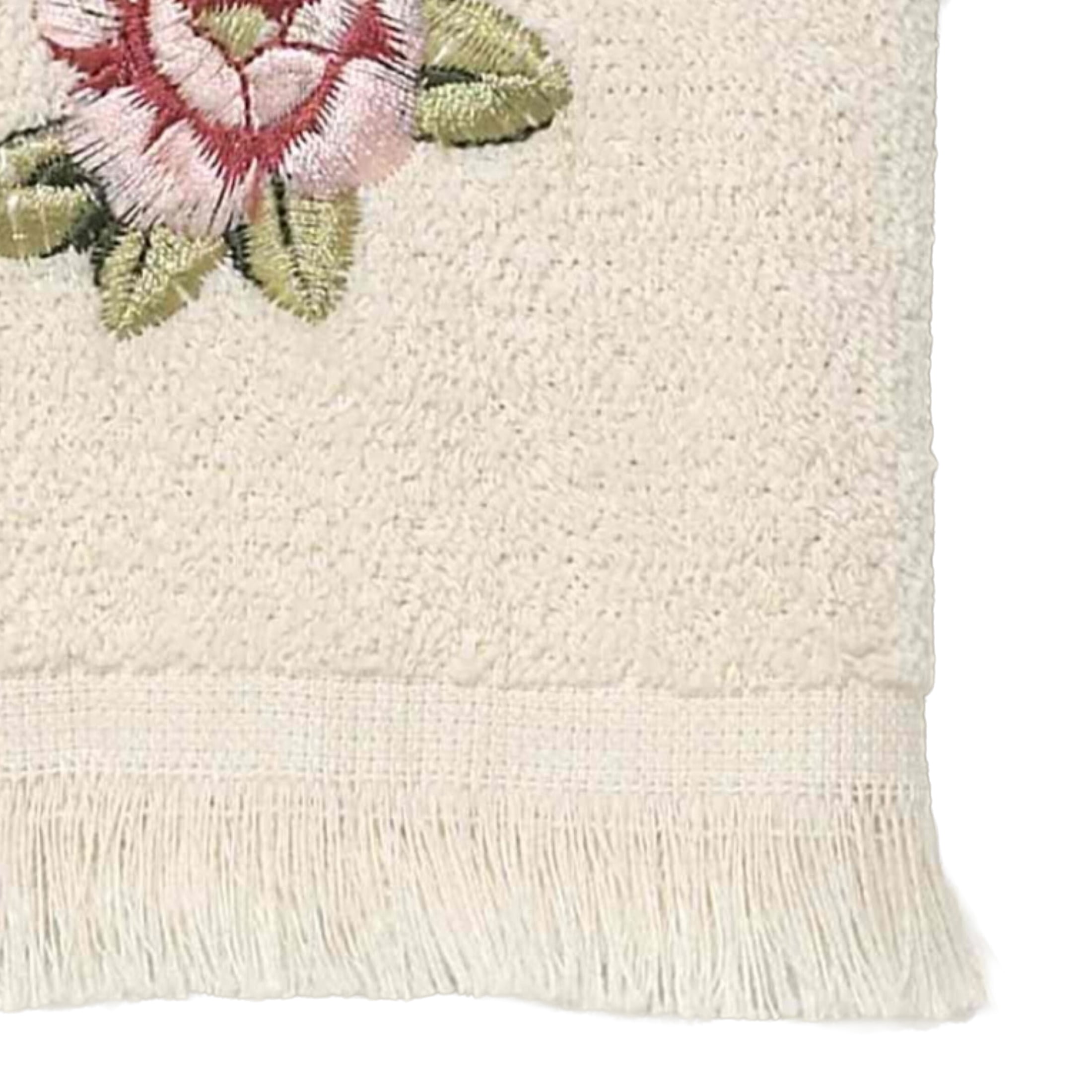 Avanti® Rosefan Bathroom Collection, Natural, Fingertip Towel