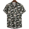thumbnail image 3 of Camisas gráficas con sombras de palmeras para hombres, ropa con impresión 3D, camisas hawaianas de playa, blusas Y2K de manga corta, ropa vintage, blusa con solapa, 3 of 5